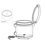 Thumbnail image #1 for Thunder Group SEJ6012 Commercial Rice Cooker/Warmer Inner Pot
