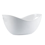 Thumbnail image #1 for CAC China Catering Collection ICB-15 4-Qt Porcelain Oval Ice Bucket with Handles, Super White Case of 2