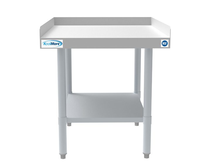 Product image #4 for KoolMore 24"W x 30"D 16-Gauge Stainless Steel Equipment Stand with Adjustable Galvanized Undershelf