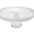 Thumbnail image #1 for Mikasa Hospitality (Lifetime Brands, Inc.) Ardacam 2446F-2541-2 Footed Glass Plate, 11.02" Round, White Case of 2