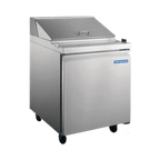 Thumbnail image #1 for Norpole, Inc. NP1R-SW Sandwich/Salad Prep Table, 1-Section, 1 Solid Door, 6 cu. ft., 6 x 1/6 & 2 x 1/9 Pans
