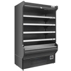 Thumbnail image #1 for USR Brands Coldline SOCD-61-B Open-Air Air Curtain Merchandiser, 4-Tier, Black, 59.7"W, Self-Contained Refrigeration