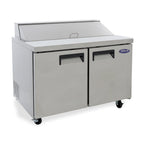Thumbnail image #2 for Admiral Craft Equipment Corp. Black Diamond GRSL-2D 47-Inch 2-Section Refrigerated Salad/Sandwich Prep Table, 12 Cu. Ft., Rear-Mount Self-Contained
