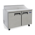 Thumbnail image #2 for Black Diamond 47 Inch 2-Section Refrigerated Salad/Sandwich Prep Table, 12 Cu. Ft., Rear-Mount Self-Contained Refrigeration