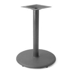 Thumbnail image #1 for JustChair Manufacturing TBZ22R-28 Dining-Height Table Base, 24" Diameter, 3" Steel Column, Cast-Iron Bottom, Powder-Coated Finish