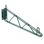 Thumbnail image #1 for 1880 Hospitality Focus Foodservice FWB12SGN Direct-Mount Wall Bracket for Wire Shelving, 12"D, Green Epoxy Case of 2