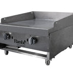 Thumbnail image #1 for Concasse FlamBe EPAF2X24 Countertop Gas Griddle, 24"W, Smooth Steel Plate, 3 Open Burners, Manual Controls