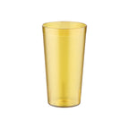 Thumbnail image #1 for CAC China BVPT-12AM 12 oz Amber Pebbled SAN Plastic Tumbler Case of 6 Dozen