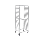 Thumbnail image #1 for Winholt Equipment SS-2620B Mobile Stainless Steel Pan Rack, 20-Pan Capacity, 18" x 26" Sheet Pan, Open Sides, Side Loading