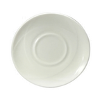 Thumbnail image #1 for 1880 Hospitality Vision by Oneida® F1150000500 6-1/4" Round Bone China Saucer with Embossed Rim, Warm White Case of 3 Dozen