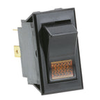 Thumbnail image #1 for AllPoints Foodservice Parts & Supplies 421217 Coffee Maker Replacement Switch, On/Off, Amber Light, Black