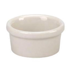 Thumbnail image #1 for Vertex China Buckingham RMK-25-W Round Vitrified China Ramekin, 2-1/2 oz., 3" Dia. x 1-1/2"H, Rolled Edge Case of 4 Dozen