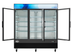 Thumbnail image #7 for KoolMore 78-Inch Three-Door Glass Door Merchandiser Refrigerator, 53 Cu. Ft., Black Stainless Steel