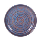 Thumbnail image #2 for G.E.T. Stardust - EGS B395099-SDB . . Round Coupe Melamine Plate, 9 in, Blue Case of 6