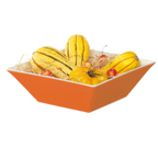 Thumbnail image #1 for G.E.T. Keywest ML-248-ST Square Melamine Bowl, 5.7 qt, 12 x 4-1/4 in H, Sunset Case of 3