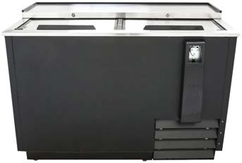 Product image #2 for Black Diamond USBC-50 50-Inch Flat Top Bottle Cooler, 14 Cu. Ft., 2 Lockable Sliding Lids
