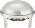 Thumbnail image #3 for Madison 8 Qt Oval Stainless Steel Roll-Top Chafer with Mirror Finish
