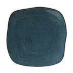 Thumbnail image #1 for Tuxton China Artisan Geode GGE-501 9" Square Porcelain Plate, Azure 1 Dozen