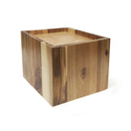 Thumbnail image #1 for G.E.T. Urban Renewal WB-959-UR Square Wood Beverage Dispenser Riser, 9-1/2 x 9-1/2 x 8 in H, for Acrylic Juice Dispenser