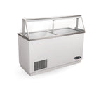 Thumbnail image #1 for MVP Group Kool-It KDC-88-HC Ice Cream Dipping Cabinet, 16 3-Gallon Tub Display, 12 3-Gallon Tub Storage, Self-Contained Refrigeration