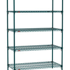 Thumbnail image #1 for Metro Super Erecta SA-2172K3-74-S5 Super Adjustable Super Erecta® Starter Wire Shelving Unit, 72"W x 21"D x 74"H, 600 lb. capacity per shelf, 2000