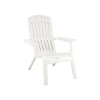Thumbnail image #1 for Grosfillex Westport US444004 Stackable White Mineral Polymer Composite Adirondack Chair Case of 14