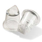 Thumbnail image #1 for Matfer Bourgeat 167140 Rose Cake Decorating Tip, 12 mm, Straight Transparent Plastic