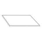 Thumbnail image #1 for Eastern Tabletop H984 Bridge Connector, 22"W x 31"D, Laminate Panels with Stainless Steel Edge