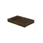 Thumbnail image #1 for Global Tableware Collective Dalebrook, Willow DBW1071 Rectangular Polywicker Fast Food Basket, Brown, 16-1/2 x 11 x 2 in