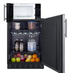 Thumbnail image #2 for Summit Commercial Summit Appliance MRF708BLSSA Commercial All-Refrigerator, 5.3 cu. ft., 24 in. W, Reversible Stainless Steel Door