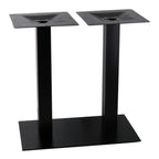 Thumbnail image #1 for G & A Commercial Seating GB Series GB1628 Dining-Height Steel Table Base, 16" x 28" Spread, 2-1/4" Column, Black Powder Coat