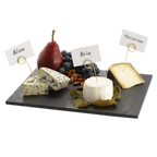 Thumbnail image #1 for TableCraft Products Frostone MG2 Rectangular Melamine Display Tray, Black Slate, 12-3/4" x 10-3/8" Case of 3