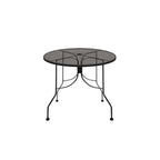 Thumbnail image #1 for Oak Street Diamondback Series OD30R-STD Round Indoor/Outdoor Table, 30 in, Punched Steel Mesh Top, 2 in Umbrella Hole, Steel Base