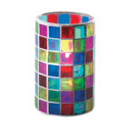 Thumbnail image #1 for Sterno Classic Elegance 80200 Glass Cylinder Candle Lamp, 4-7/8" H x 3-1/8" Dia., Multicolored