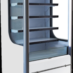 Thumbnail image #5 for Beverage Air Vuemax VMHC-12-1-W 12.15 Cu. Ft. Vertical Open-Air Merchandiser, 5 Shelves, White, Self-Contained Refrigeration