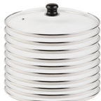 Thumbnail image #2 for Eastern Tabletop Ecoburner EB15302 Large Chafer Glass Lid with Attached Handle, 14.2W x 14.2D x 3.9H