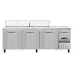 Thumbnail image #1 for Continental Refrigerator RA93SN18 93" 4-Door Refrigerated Sandwich Prep Table, 18-Pan Capacity, Stainless Steel