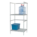 Thumbnail image #1 for Tarrison Products Ltd. TS-CR18606Z-KIT Dunnage Utility Rack, 60"W x 18"D x 63"H, 2 Shelves with Mats, 1,500 lb Capacity per Shelf