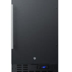 Thumbnail image #1 for Summit Commercial SCFF1842 Undercounter All-Freezer, 18" Wide, 2.7 cu. ft., Solid Reversible Door, Black Exterior