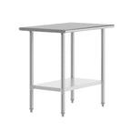 Thumbnail image #1 for Flash Furniture NH-WT-2436-GG Portable Prep and Work Table, 36" W x 24" D, 18-Gauge Stainless Steel Top, Adjustable Galvanized Undershelf