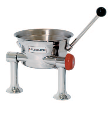 Product image #5 for Cleveland Range 80 oz Direct Steam Countertop Tilting Oyster Kettle with 316 Stainless Steel Liner