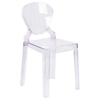 Thumbnail image #1 for Flash Furniture OW-TEARBACK-18-GG Outdoor Transparent Polycarbonate Chair with Tear Back and Contoured Seat
