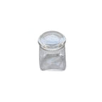 Thumbnail image #1 for Kadra Kitchenware Kayali 8059-B Square Glass Condiment Jar, 4 oz Case of 24
