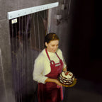 Thumbnail image #1 for Curtron Products Curtronizer® CZN-6-PR-86-4PK Strip Door Replacement Strips, 86" Long, 6" Wide x 0.060" Thick Polar-Reinforced Clear PVC