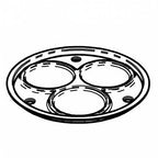 Thumbnail image #1 for G.E.T. Frilich 6242520 Replacement Cooling Pack Holding Insert, White, for Cold Food Display
