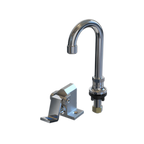 Thumbnail image #1 for NBR Equipment P5F1-DS3G Single-Hole Deck-Mount Single-Pedal Foot Valve with 3-1/2-Inch Gooseneck Spout