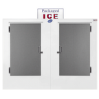 Thumbnail image #2 for Leer 3584301 Outdoor Upright Ice Merchandiser, 85 cu. ft., Solid Doors, Self-Contained Bottom-Mounted Refrigeration