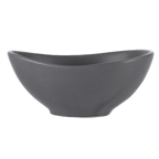 Thumbnail image #2 for Libbey Driftstone DRI-5-G Oval Porcelain Bowl, 3-3/4 oz., 4 in., Granite Satin Matte Finish