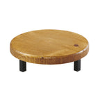 Thumbnail image #1 for Cal-Mil Madera 22050-3-99 Round Wood Buffet Riser, 12" Diameter x 3"H, Rustic Pine