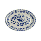 Thumbnail image #2 for Steelite International Zaba Paloma Blue A120P140 Oval Vitrified China Platter, Rolled Edge, Paloma Blue, 10.625" x 7.75" Case of 2 Dozen